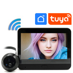 Беспроводной TUYA-WiFi видеоглазок в виде обычного iHome 6B-TW